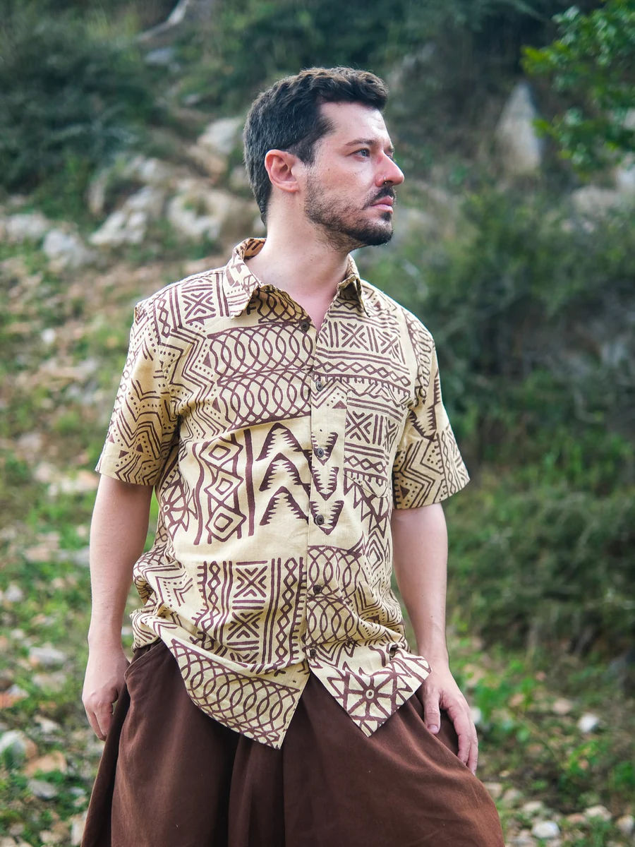Bhargava Shirt Tribal Handblock Shirt